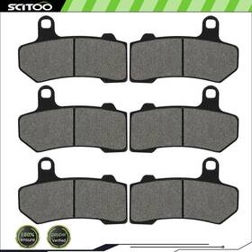 C84442901cn Scitoo-autoparts Front Rear For Harley 08-12 Flhtc Electra Glide Fa409 Carbon Fiber Brake Pads