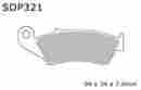 Sdp815 Dp Brakes Sdp Pro-mx Brake Pads Rear Gas Ec 400 2000-2009