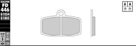 Fd446g1054 Semi-metallic Compound Brake Pads Galfer Front