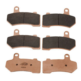 303016 Sintered Metal 3 Pr Front And Rear Brake Pad For Harley Flhr Flhx Flhtk Fltr 08-20