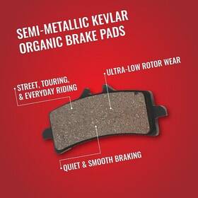 86576 Sixity Front Rear Organic Brake Pads 1983 Suzuki Gs1100s Katana Set Full Kit