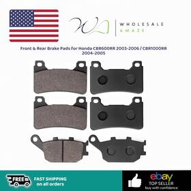 Ez0670761 Sollon Front And Rear Brake Pads For Honda Cbr600rr Cbr600 Rr 2003-2006 / Cbr1000rr Cbr