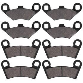 So2x159-2x456 Sollon Front And Rear Brake Pads For Polaris Rzr 800 2008-2014 S