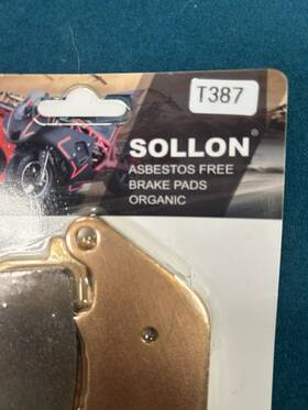 T387 Sollon Harley Sportster Rear Brake Pads. Motorcycle Bike Pads Brakes