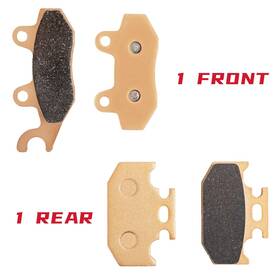 Mbpfa135152-xarrous-1213 Tarazon Yz 250 Front Rear Brake Pads For Yamaha Yz250 Competition 1990-1997 1995 1996