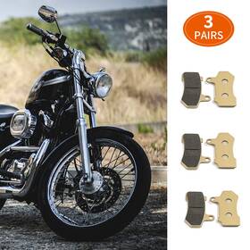 Mbpfa4093-sky-1216 Tarazon Front Rear Brake Pads For Harley 10-13 Flhtk Electra Touring Street Glide Fa409