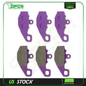 Ta836009atps Topcn-autoparts Fits 2005-2006 Kawasaki Zzr600 Z750s 3 Pair Carbon Fiber Brake Pads Replacement