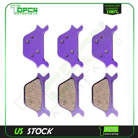 Ta836011atps Topcn-autoparts Fits 1991-1999 Harley-davidson Classic Flstc 3 Pair Brake Pads Replacement