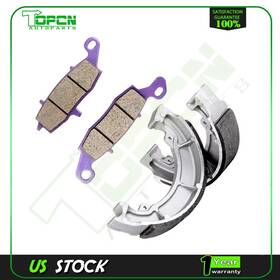 Ta99104at651ps Topcn-autoparts Front Brake Shoes And Rear Carbon Fiber Pads Fits 00-01 Kawasaki W650