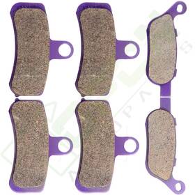 Topcn-autoparts Ta99141at306ps For 2008-2012 Harley Dyna Fat Bob Fxdf Fiber Front And Rear Brake Pads