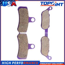 Topoint-autoparts To991305p01 For 2008-2010 Harley Dyna Super Glide Fxd Carbon Fiber Brake Pads Front And Rear