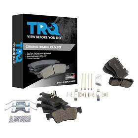 Trq Bfa81941 Front And Rear Brake Pad Set Ceramic Hardware