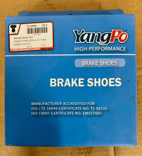 41805-38 V-twin Manufacturing 23-0500 New Rear Mechanical Brake Shoe Set Oem No Width 1-1/2 Inch