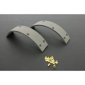 23-0504 V-twin Manufacturing Mfg Brake Shoe Lining With Rivets For H-d El Fl And Ul Models -