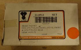 23-0513 V-twin Manufacturing Front/rear Organic Brake Pad Set For Harley -