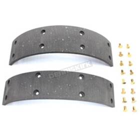 V-twin Manufacturing 41808-63 V-twin Rear Brake Shoe Lining With Rivets -
