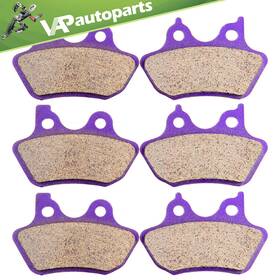 Va991324p01 Vap-autoparts Front And Rear Carbon Fiber Brake Pads For Harley Davidson Dyna Touring Sportster