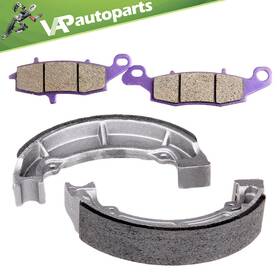Va991651p01 Vap-autoparts Front Rear For Kawasaki W650 2000 Brake Shoes And Carbon Fiber Pads