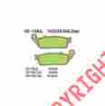 Vd-156 2jl Vesrah Sintered Brake Pads Front Daelim Vl125 Daystar 2003-2010