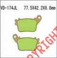 Vd-174jl Vesrah Rear 11-12 Ninja Pads Zx-10r Kawasaki Zx1000j Brake Sinter