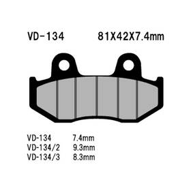 Vesrah Orve-ah465991-cx Semi-metallic Brake Pads Front Honda Cr125r 1984-1986