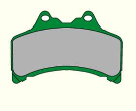 Orve-ah467843-cx Vesrah Semi-metallic Brake Pads Front Fits Suzuki Dr-z125 2003-2014