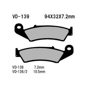 Orve-ah468029-cx Vesrah Semi-metallic Brake Pads Front Kawasaki Kx125 1997-2000
