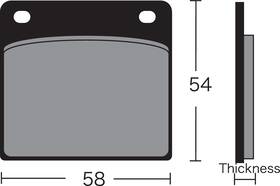 Sd-306 Vesrah Semi-metallic Brake Pads Fits