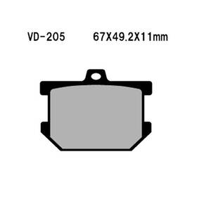 Stse-ve207108-08 Vesrah Semi-metallic Brake Pads Front Yamaha Xs360 1976-1977