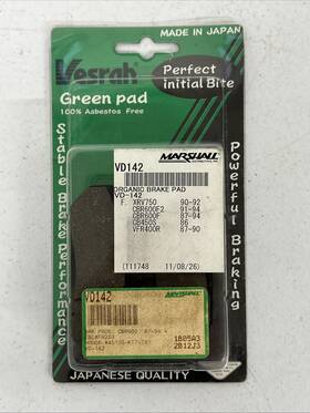 Vd-142 Vesrah - Organic Brake Pads- Honda Cbr600f2 And Others