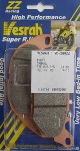 Vd-289zz Vesrah 289 Zz Brake Pads Sintered Front Yamaha R3 15-23 1 Pair