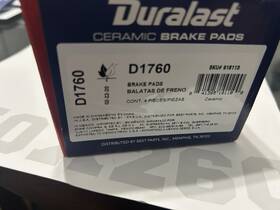 D1760 Volkswagen Alltrack Front Brake Pad