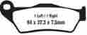 613hs Xvz1300at Sbs Hs Brake Pads Front Fits Yamaha Royal Star Tour Deluxe 1997-1999