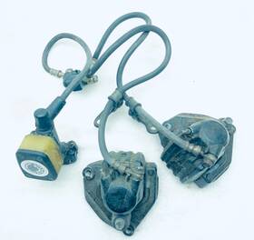 Yamaha 1j3-25850-23-00 1980 Standard Xs1100g Oem Front Brake Set-calipers-master Cyclinder-hoses