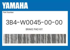 3b4-w0045-00-00 Yamaha Genuine Brake Pad Kit -