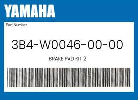 3b4-w0046-00-00 Yamaha Genuine Brake Pad Kit 2 -