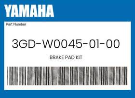 3gd-w0045-01-00 Yamaha Genuine Brake Pad Kit - 3gd-w0045-01-00 Yamaha Genuine Brake Pad Kit -
