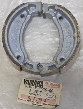 5h0-w2536-00 Yamaha New Genuine Tw200 Bw200 Cv80 Yz100 Xt125 Brake Shoe Set Oem 5h0-w2536