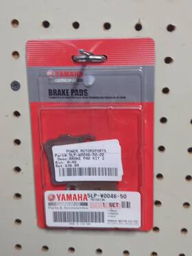 5lp-w0046-50-00 Yamaha Brake Pads For Raptor 350 Yfm350 Rear Brakes 2004-2013 /