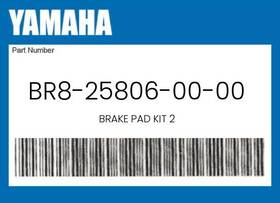 Br8-25806-00-00 Yamaha Genuine Brake Pad Kit 2 -