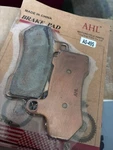 Ahl Brand Brake Pads, Model A0-49S, Designed For Motorcycle Disc Systems. Fixed Price $20.00.