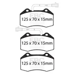 Ebc Brakes DP42021/2R Disc Pad Set Front Yellowstuff Our Flagship Range. Fixed Price $170.42.
