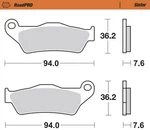 Moto-master Sintered Brake Pads Rear Bmw Ninet 2014-2025 403202-PU. Fixed Price $55.22.