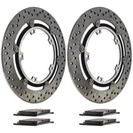 Niche Front Brake Rotor Pad Kit For Triumph T2020211 T2028202 Semi Metallic. Fixed Price $153.95.
