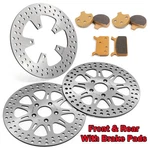 Front & Rear Brake Rotors Pads For Harley Road King Electra Glide Flt 1340 86-99. Fixed Price $180.48.