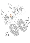 Triumph T2028925 - Front Brake Pad Set. Fixed Price $81.45.