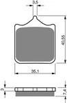 Brake Disc Pads Front L/h Goldfren For 2004 Benelli Tnt 1130 Sport. Fixed Price $18.72.
