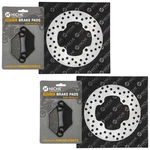 Niche Rear Brake Rotor Pad Kit For Polaris 2203628 1911278 5248250 Semi Metallic. Fixed Price $49.95.