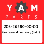 20S-26280-00-00 Yamaha Rear View Mirror Assy (left) 20S262800000, New Genuine Oe. Fixed Price $96.83.