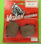 Vesrah Brake Pads VD-114 Honda Cbx CX500 CB900 CB750F GL1000 45105-415-006. Fixed Price $19.95.